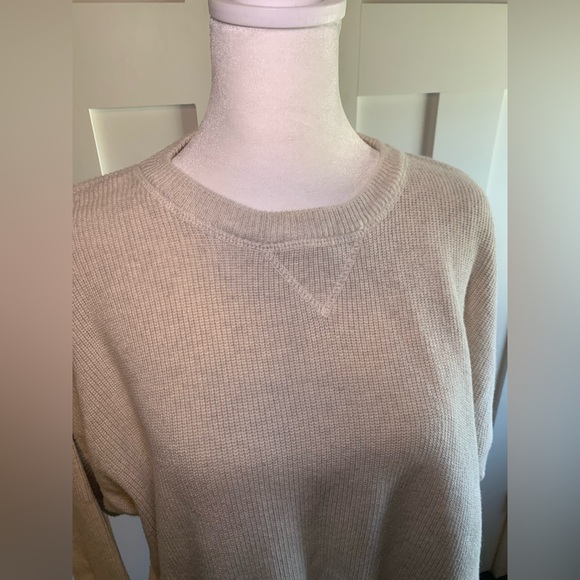 Vintage Eddie Bauer Cream color Sweater Size Men’s Medium - Picture 2 of 8